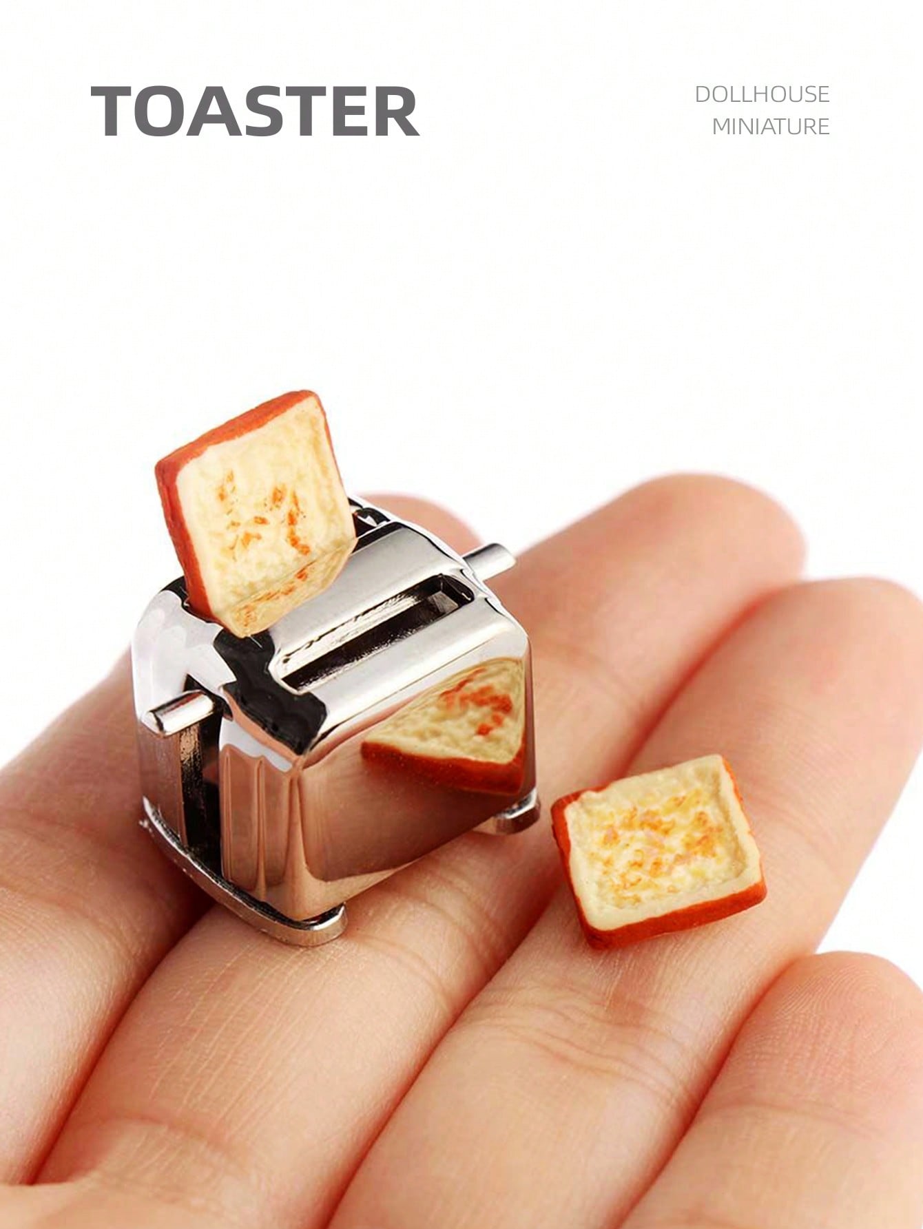 Miniature Baking Kitchen - Miniaturowy toster do domku dla lalek