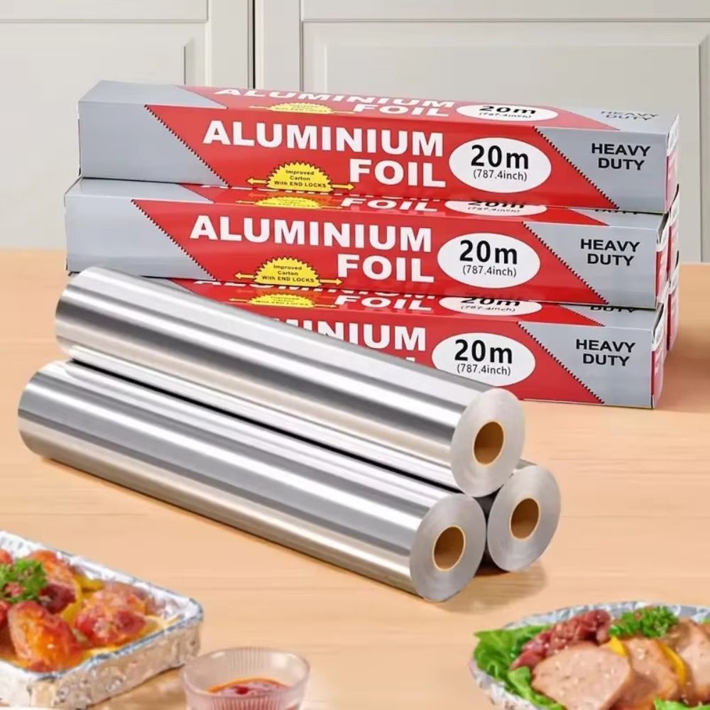 Kitchen Baking Tins - Jednorazowa folia aluminiowa do pieczenia, rolka