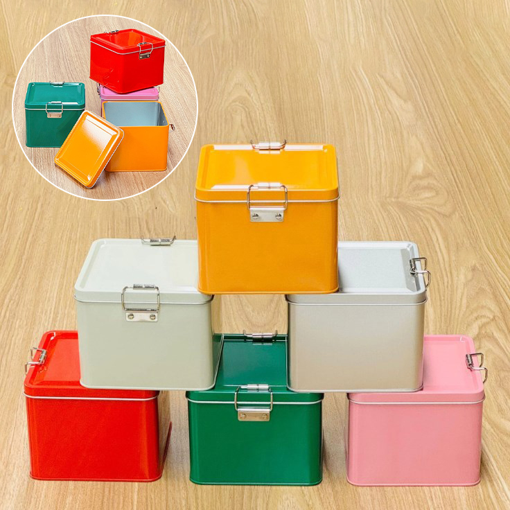 Kitchen Baking Tins - Kwadratowe puszki na ciasteczka z blachy