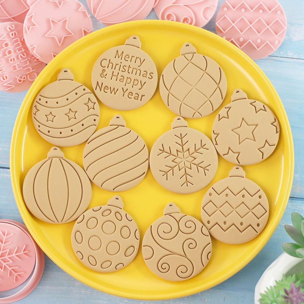 Kitchen Baking Cookies - 11-częściowy zestaw foremek do ciastek świątecznych,