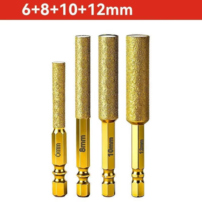 Rolling Pin Marble - Wiertła koronowe diamentowe z chwytem sześciokątnym