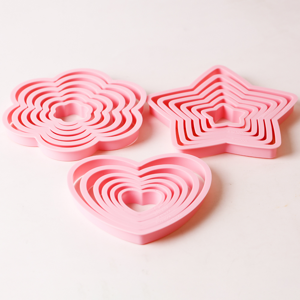 1 zestaw/3 zestawy różowe serc – Kitchen Baking Cookies recenzja i cena