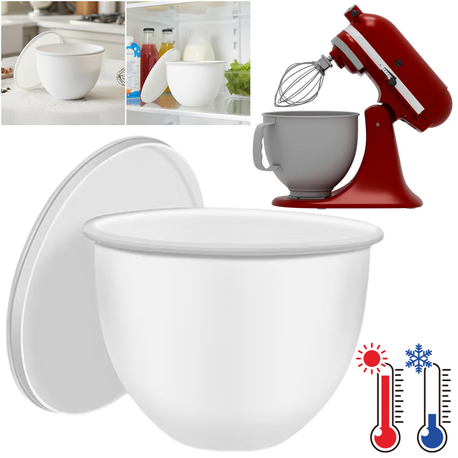 1 szt. Uniwersalna silikonowa  – Kitchen Aid Baking Mixer recenzja i cena