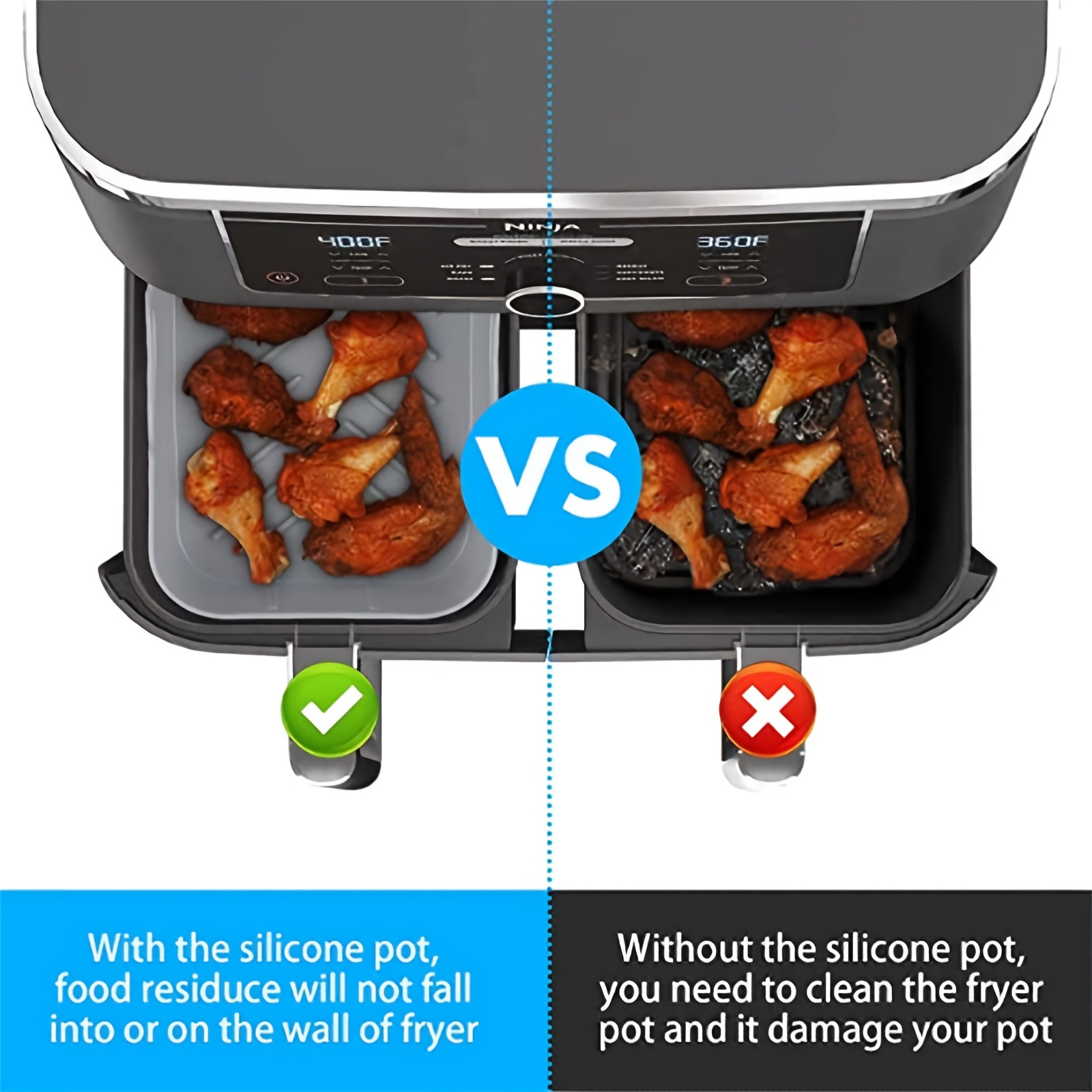 1/2Pcs Frytkownica powietrzna  – Kitchen Baking Oven recenzja i cena