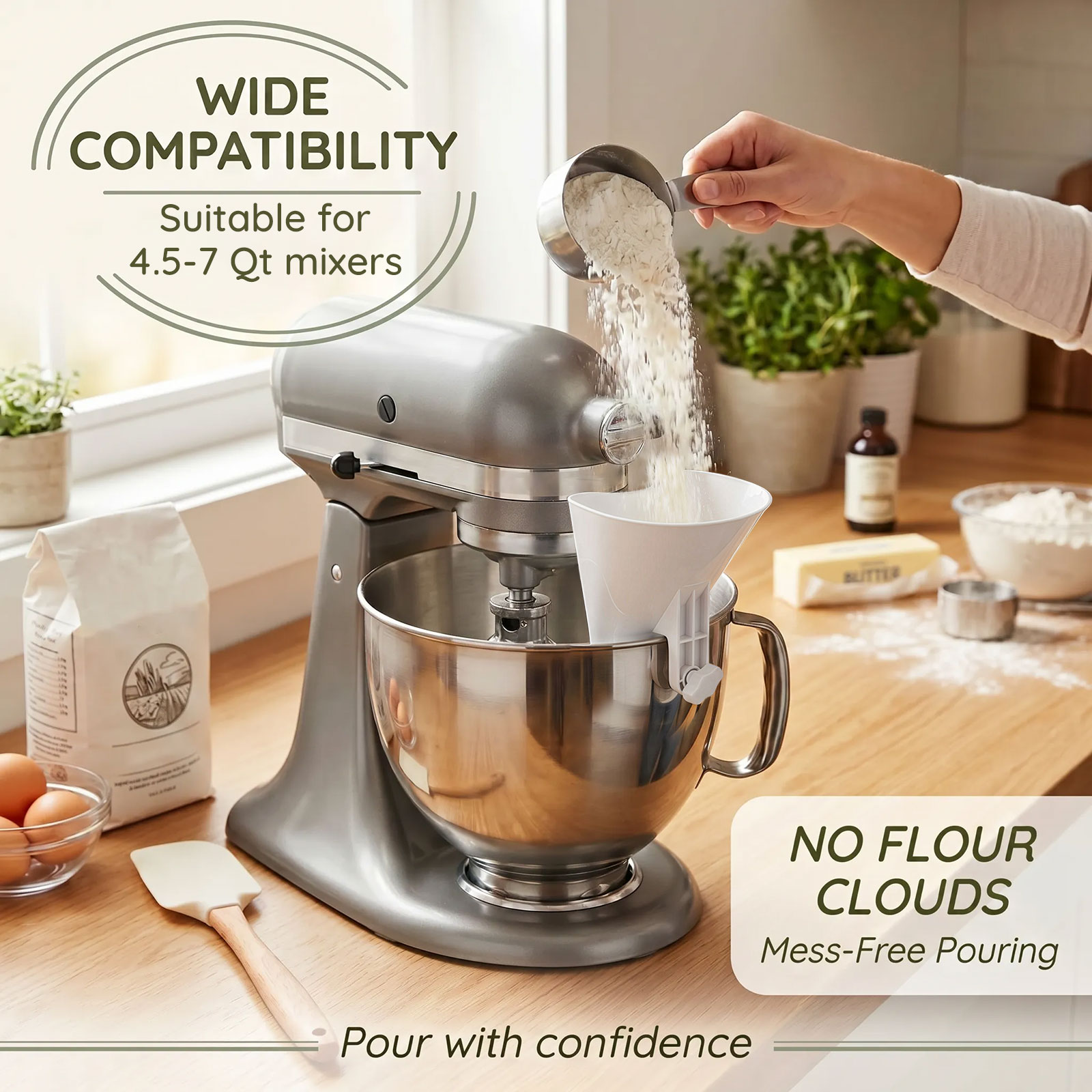 Lejek do mąki zapobiegający ro – Kitchen Aid Baking Mixer recenzja i cena