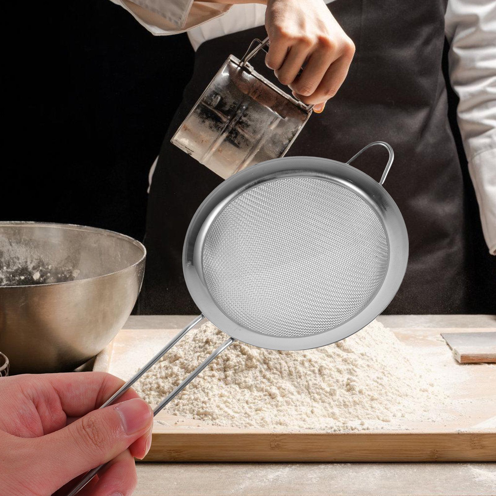 Ręczny przesiewacz do mąki z d – Baking Powder Kitchen recenzja i cena